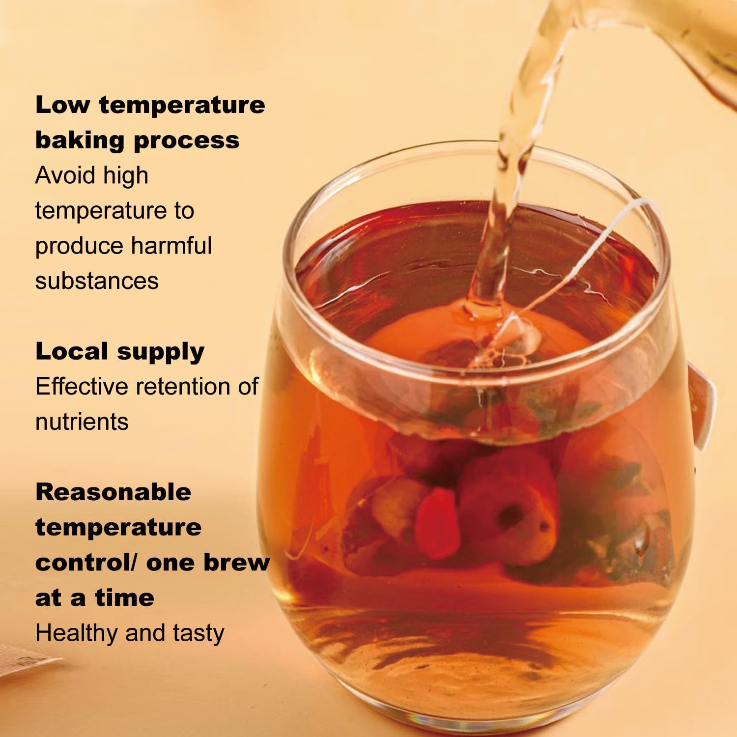 Ginseng Five Treasures Tea Kidney Tea- Wubao Tea Ginseng Six Treasure Tea, Ginseng Red Date Chinese Herbal Tea, Kidney Cleanse Detox Tea for Men & Women (2 Pack(50 Pcs))