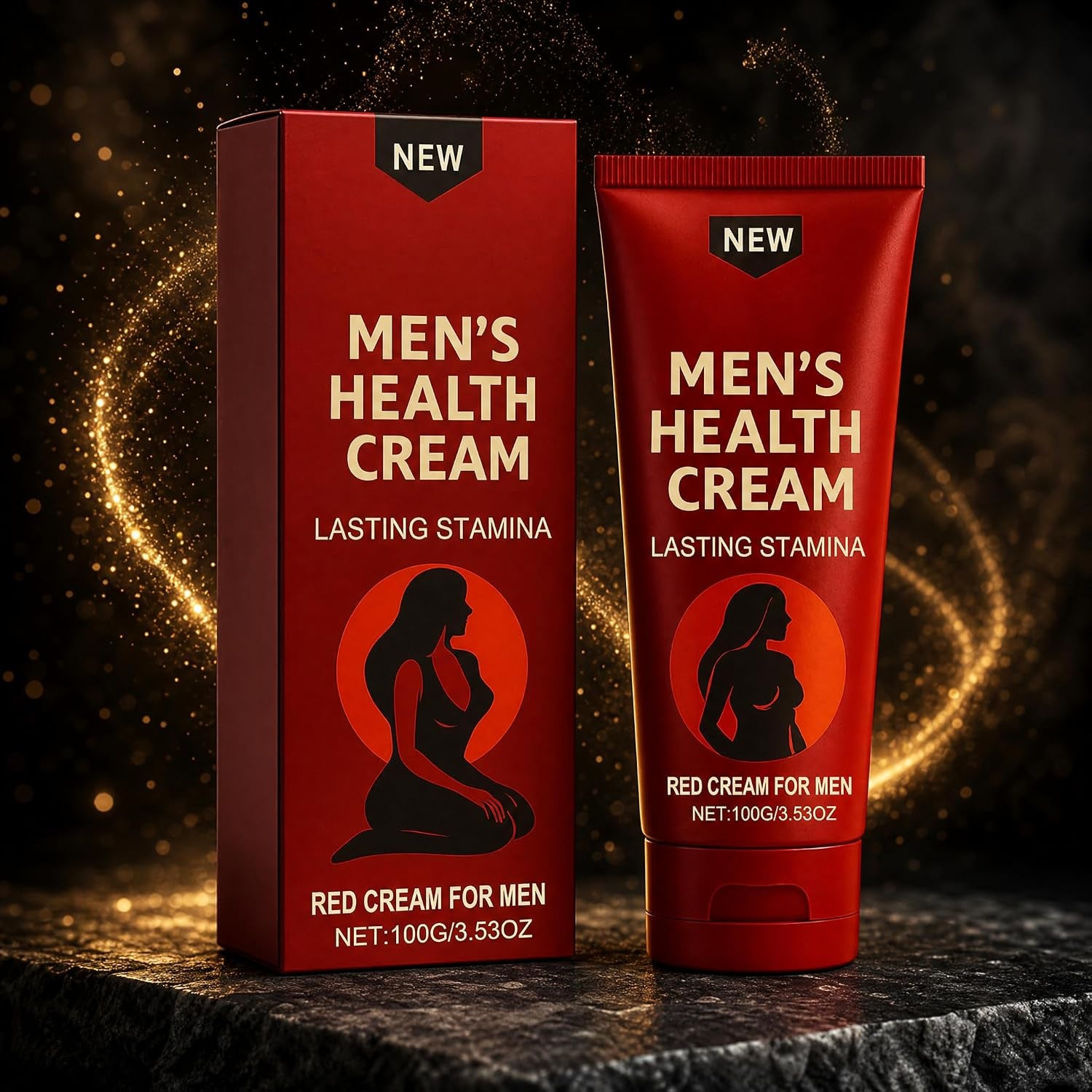 UEVER 2PCS Peak Force Men'S Health Cream, Natural Stamina & Energy Enhance,All Natural Formula, Red Cream for Men,3.53Oz