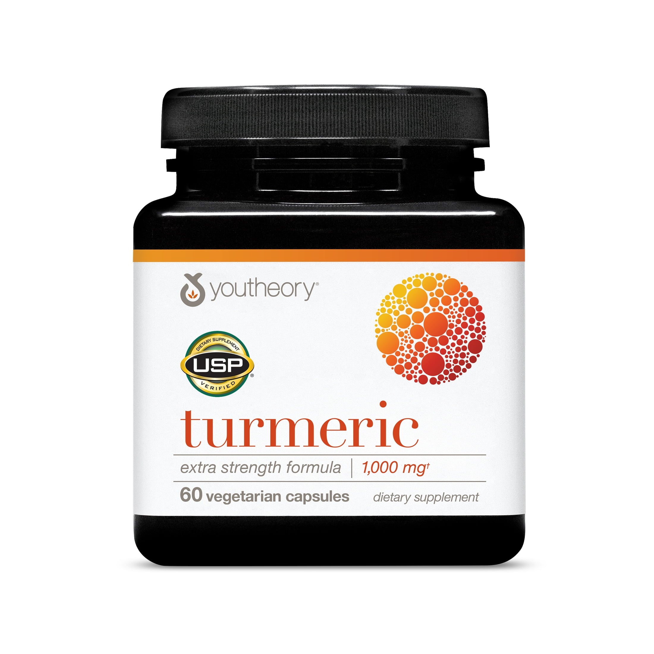 Turmeric Extra Strength - 1,000 Mg - Supports Brain, Muscle & Joint Health* - Contains Bioenhancers, Curcuminoids & Herbal Extracts - USP Verified - 60 Vegetarian Capsules (30-Day Supply)