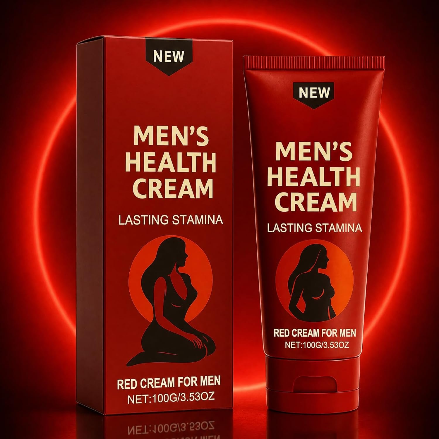 UEVER 2PCS Peak Force Men'S Health Cream, Natural Stamina & Energy Enhance,All Natural Formula, Red Cream for Men,3.53Oz