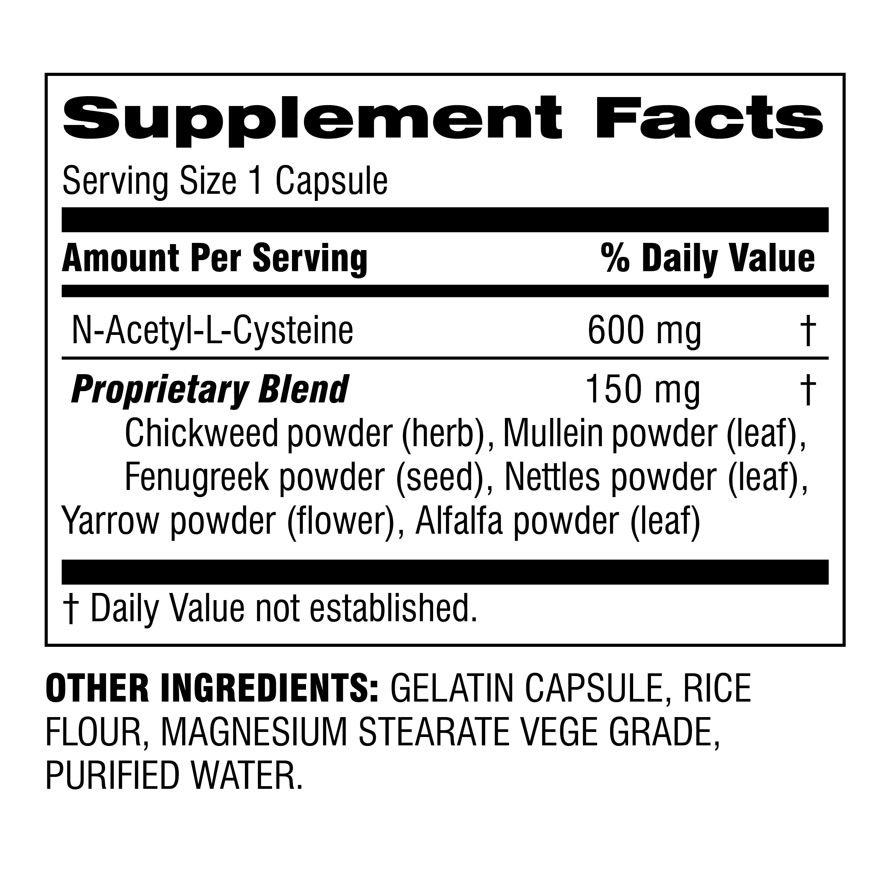 Herbal Lung Formula, 30 Ct - Lung Support Supplement