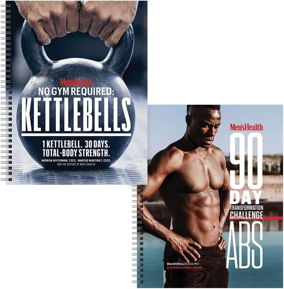 Men'S Health No Gym Required: Kettlebells & 90-Day Transformation Challenge: Abs Bundle!