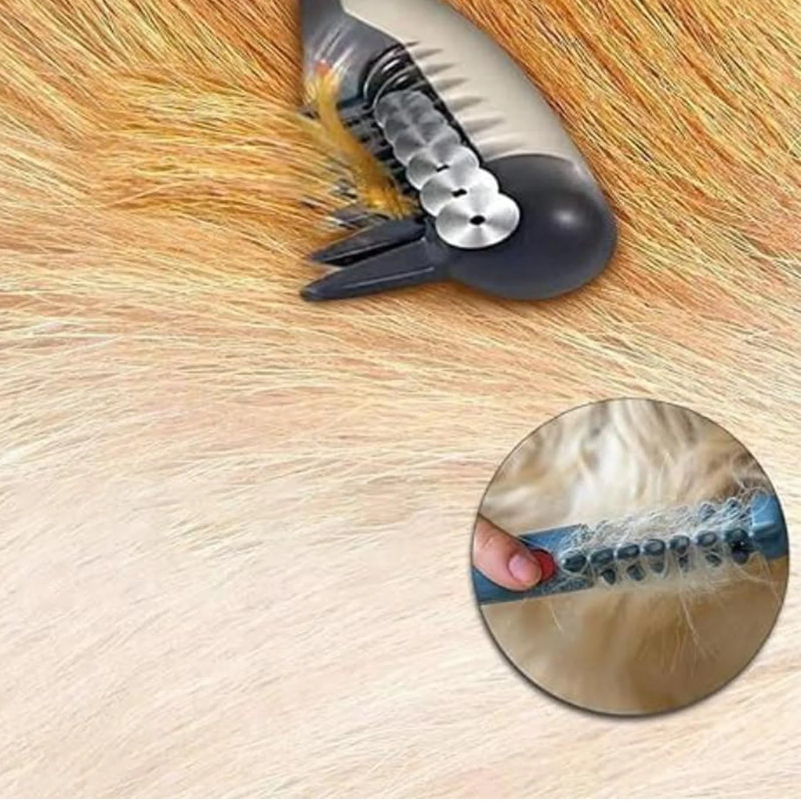 Glosrity Mataway E-Comb, Mataway E Comb for Dogs Cats, 2 in 1 Electric Pet Grooming Tool with Razor Hair Trimmer, Detangling and Dematting Long, Matted Fur on All Breeds Cats & Dogs