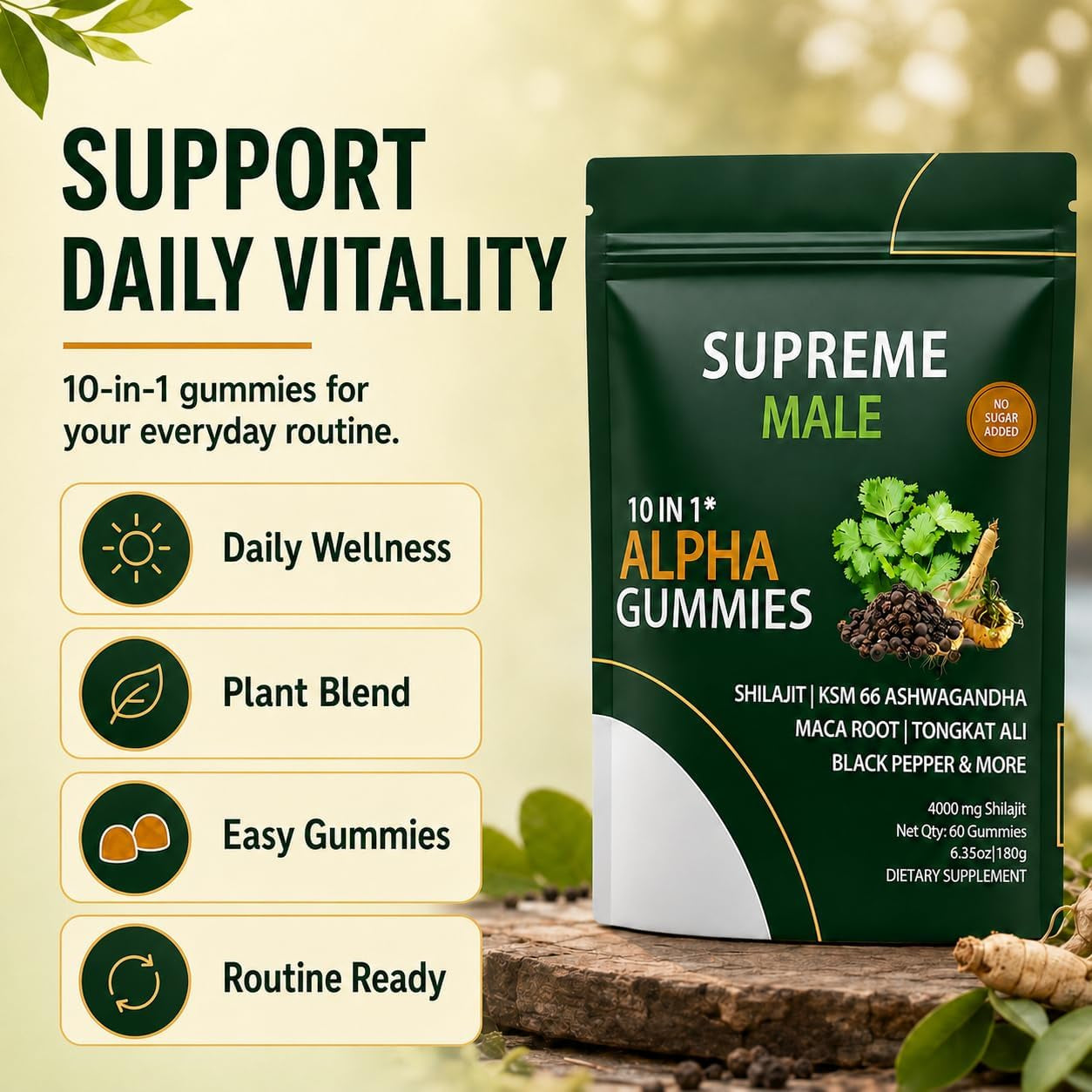 Alpha Gummies, 60 Gummies