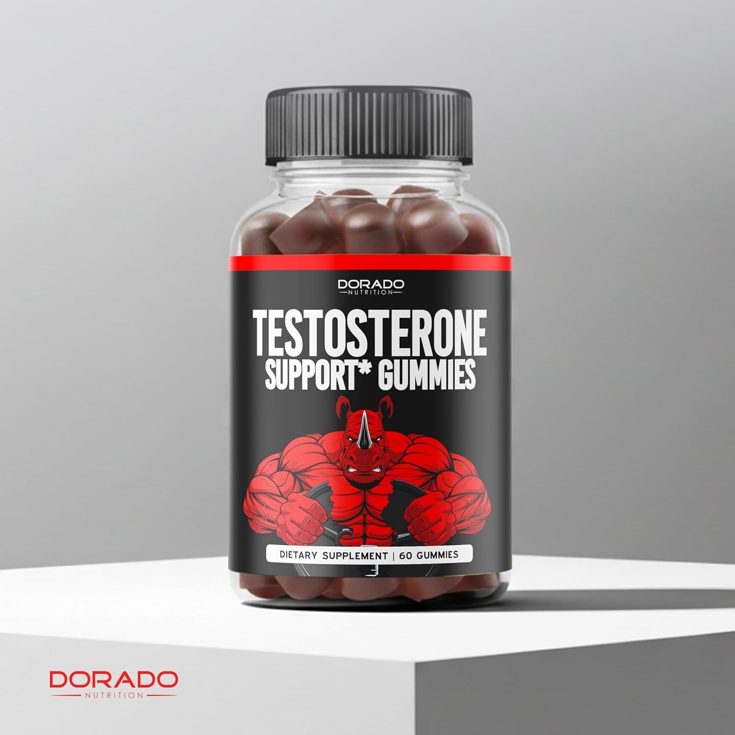 Testosterone Gummies for Men (60 Count) Testosterone Supplement for Men - Premium Test Booster - Support Strength, Stamina, Drive & Performance - Third Party Tested, Non-Gmo, Vegan Safe & Made in USA