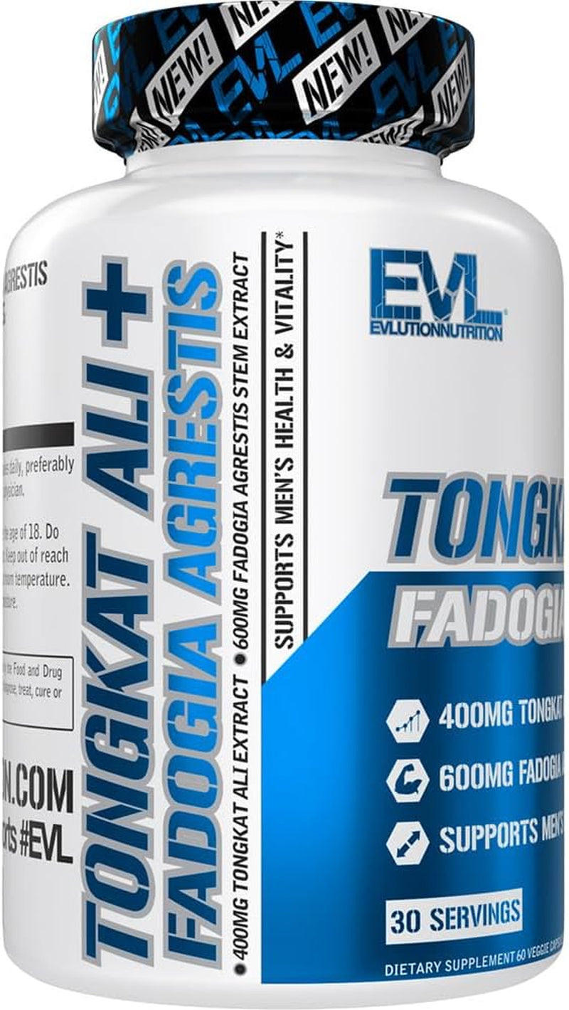 Nutrition Tongkat Ali + Fadogia Agrestis - Men’S Health + Vitality Support - 400Mg Tongkat Ali + 600Mg Fadogia Agrestis Stem Extract - Workout Supplement - Vegetarian Capsules - 30 Servings