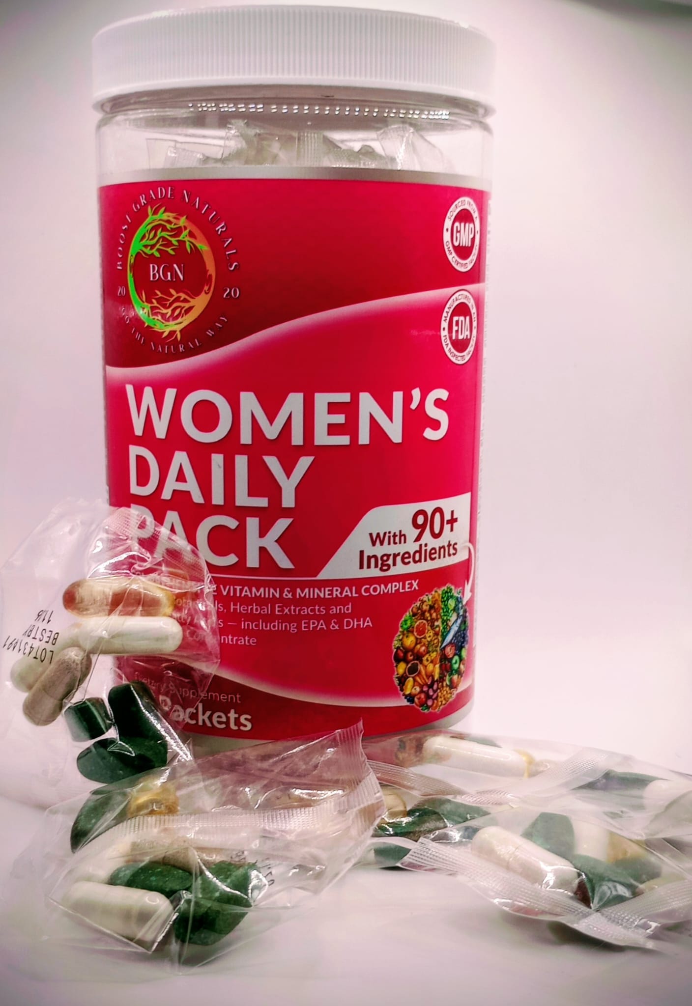 Women Daily Pack – Complete Daily Vitamins for Energy, Hormones & Glow