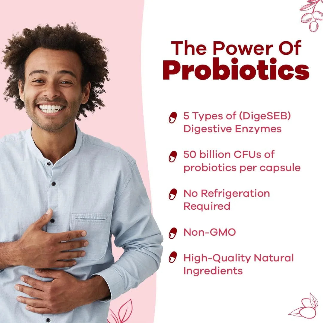 Detox Probiotic Cleanser with Digestive Enzymes for Gut Health, Detox Cleanse & Liver Support, 60 Ct