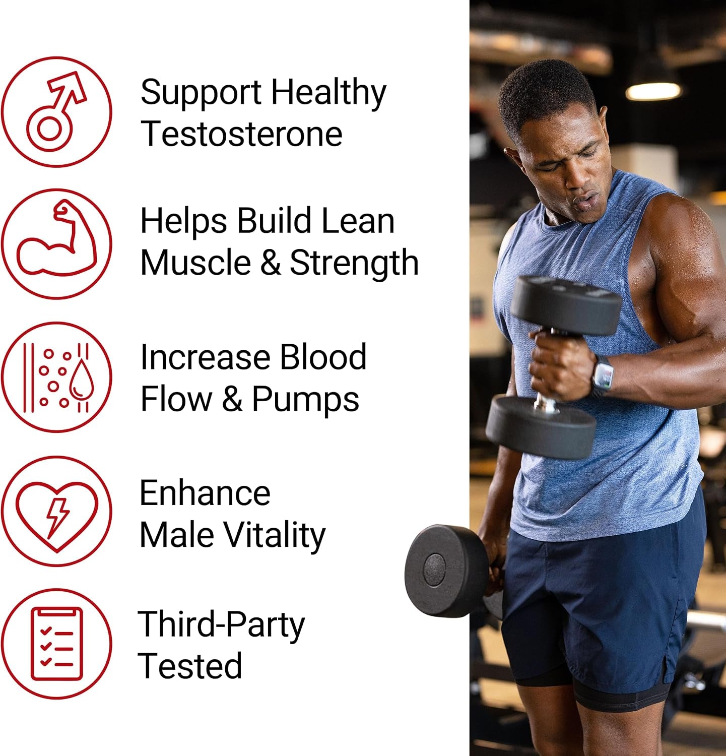 Force Factor Test X180 Alpha, Testosterone Booster for Men, Testosterone Supplement with L-Citrulline to Help Build Muscle and Strength, Boost Nitric Oxide for Performance, 120 Count (Pack of 3)