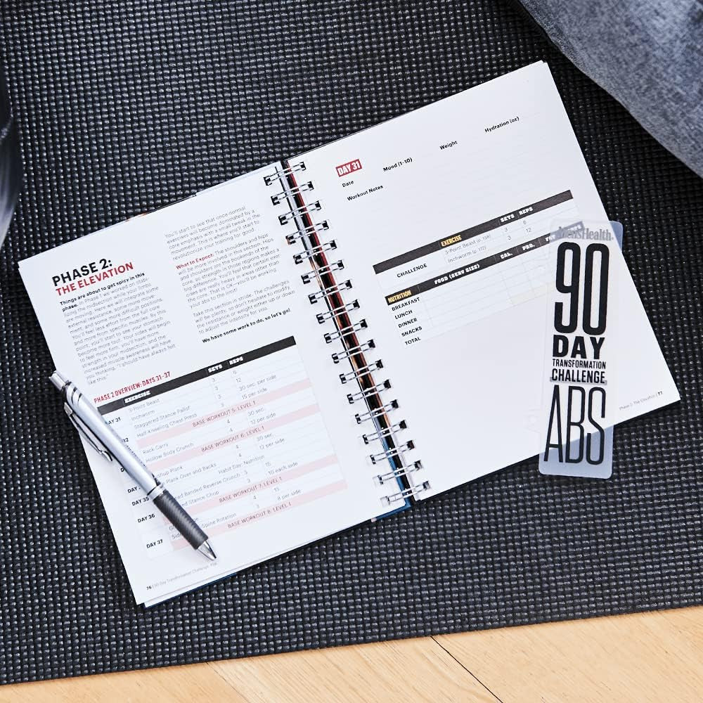 Men'S Health No Gym Required: Kettlebells & 90-Day Transformation Challenge: Abs Bundle!