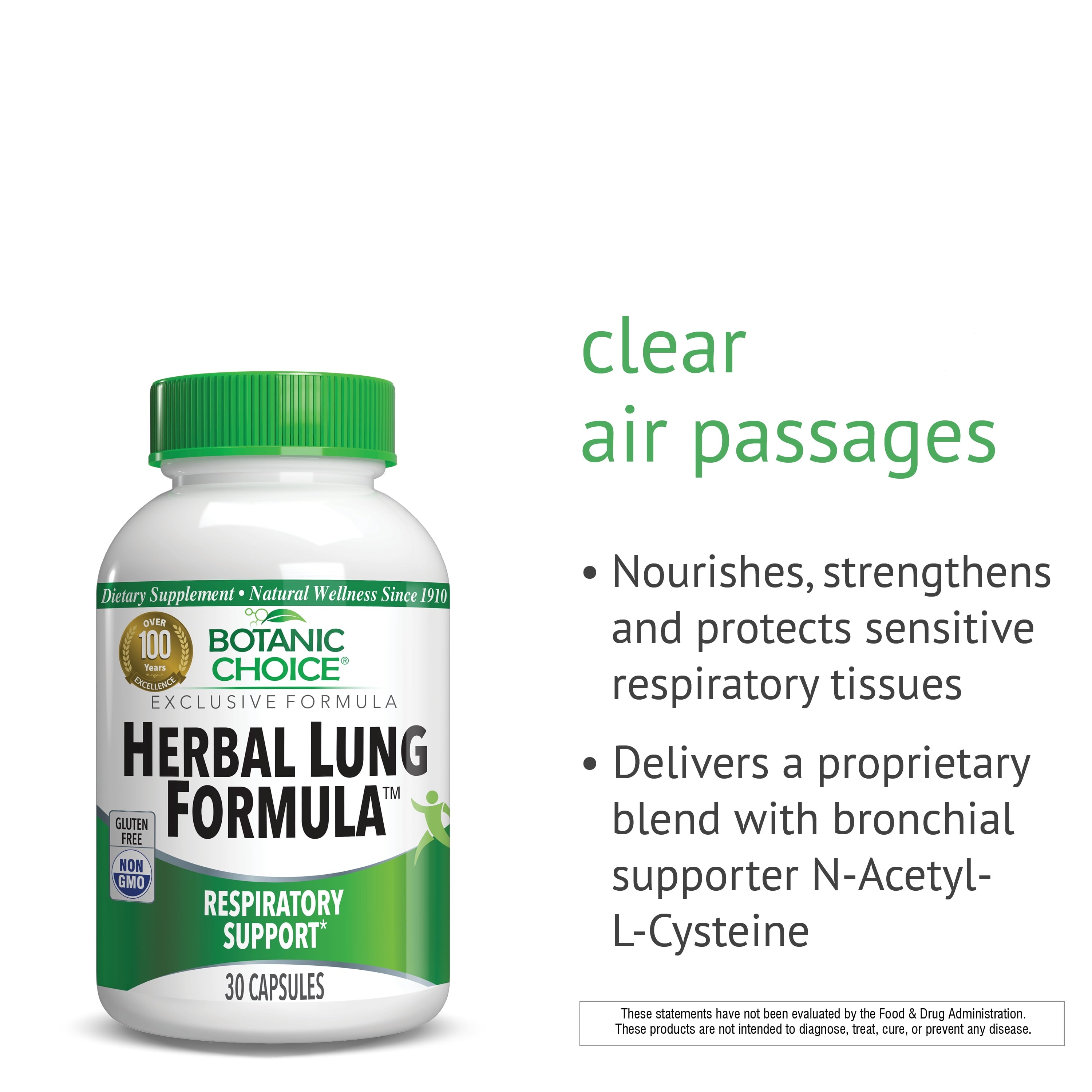 Herbal Lung Formula, 30 Ct - Lung Support Supplement
