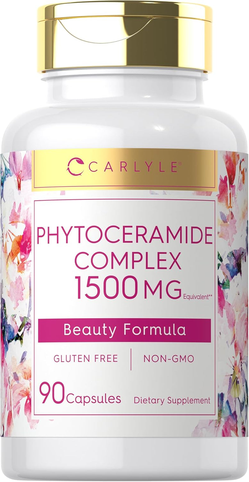 Carlyle Phytoceramide Supplement | 90 Capsules | with Organic Sweet Potato | Beauty Formula Complex | Vegetarian, Non-Gmo and Gluten Free